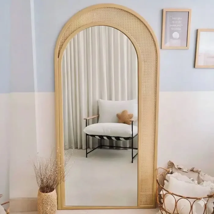Woven - Framed Mirror – Custom Decorative Series - Image 1