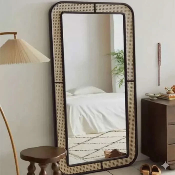 Woven - Framed Mirror – Custom Decorative Series - Image 3